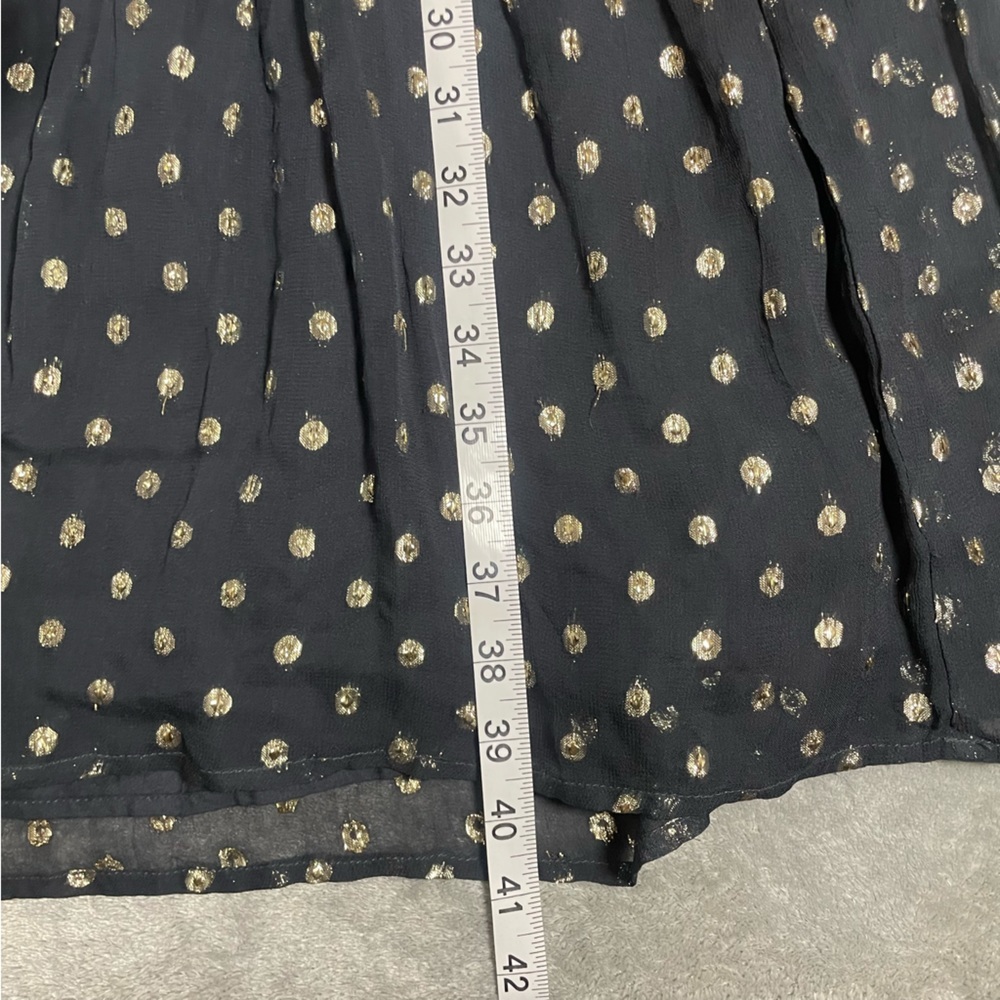Velvet by Graham & Spencer Black and Gold Dress Size L - Picture 9 of 12